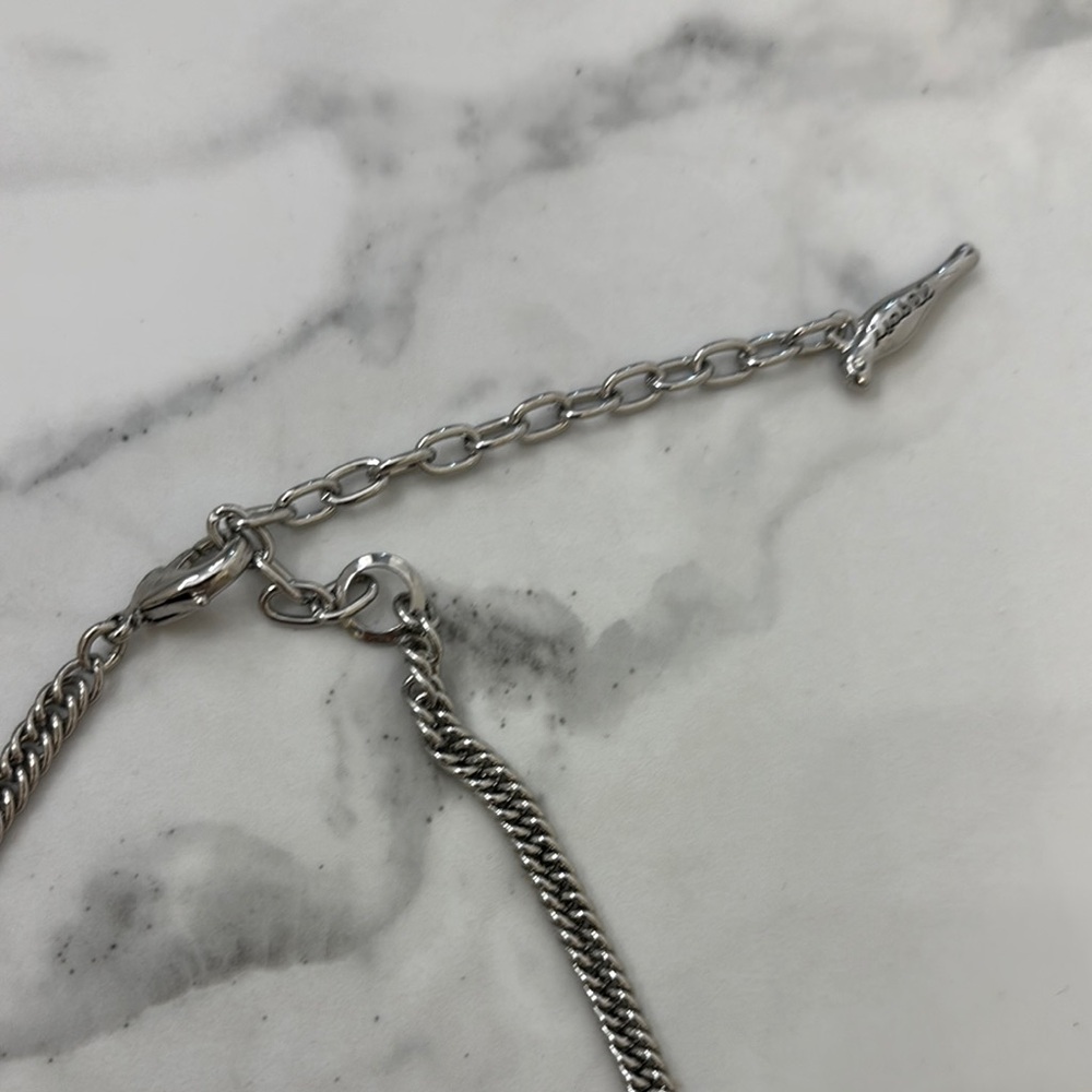 Chloe + Isabel Silver Filigree Statement Necklace - Picture 3 of 4